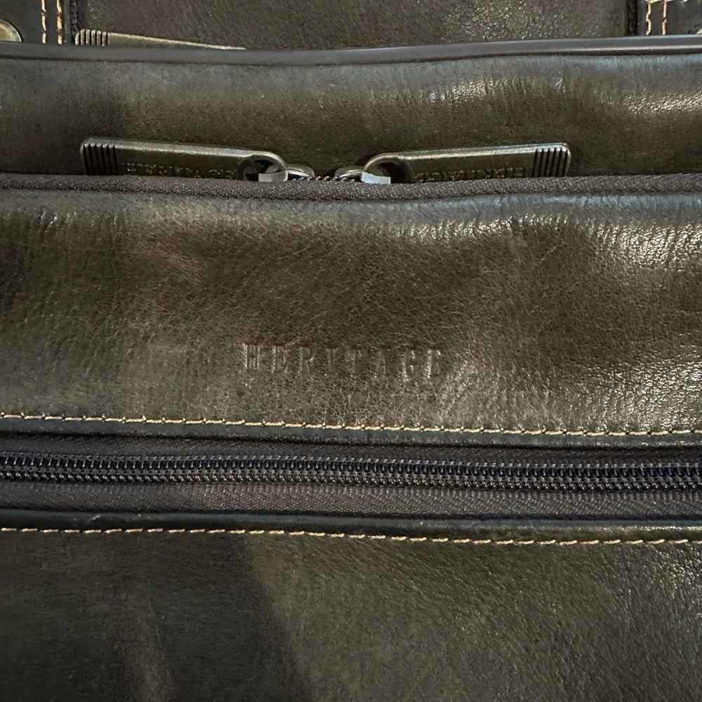 Heritage Leather Briefcase Satchel